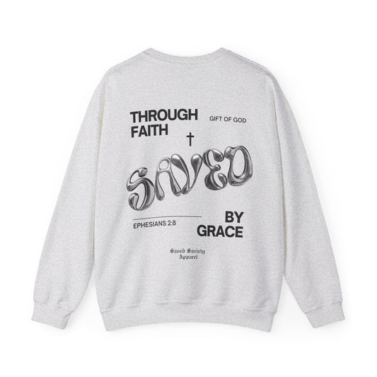 Through Faith By Grace Crewneck